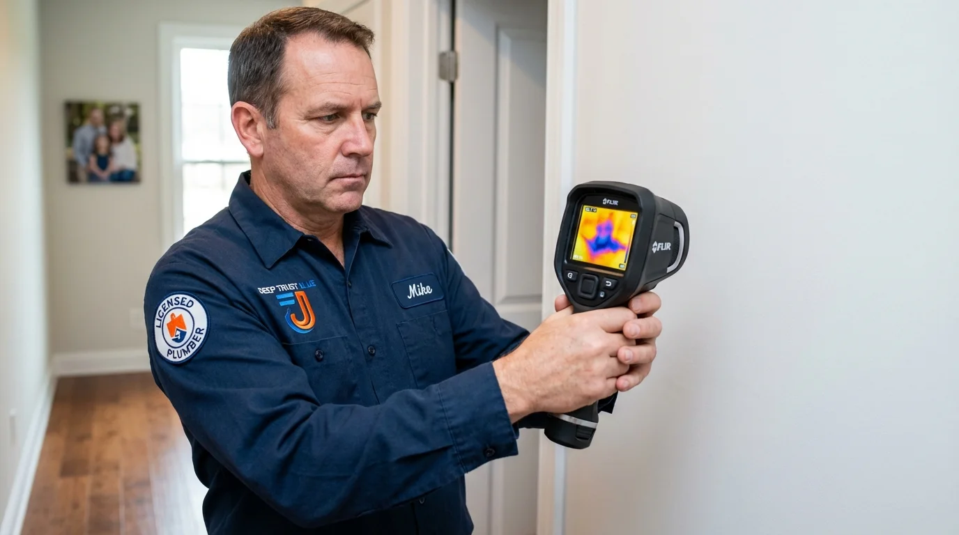 Thermal imaging leak detection by Johns Plumbing LLC in Edmonton